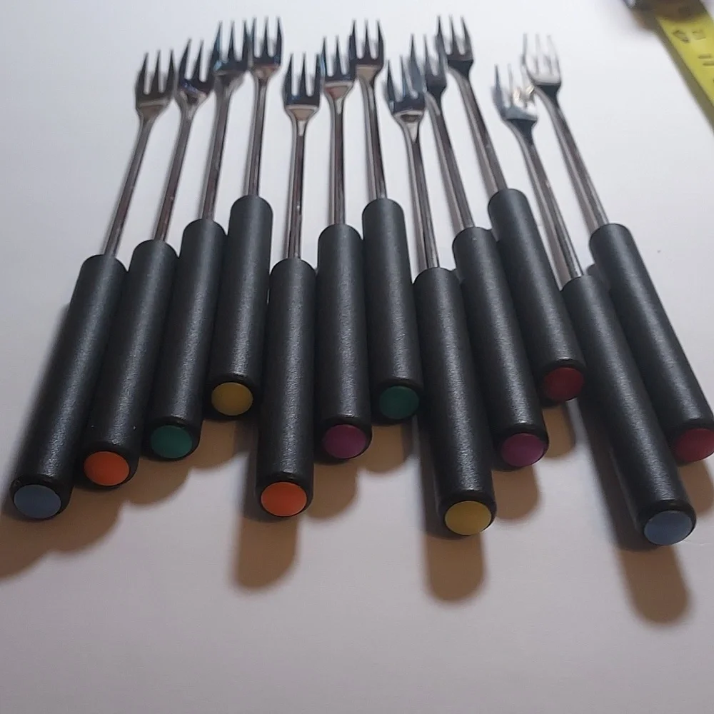 Vintage Fondue Forks Set Of 12 Mid Century Modern